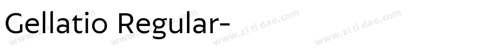 Gellatio Regular字体转换